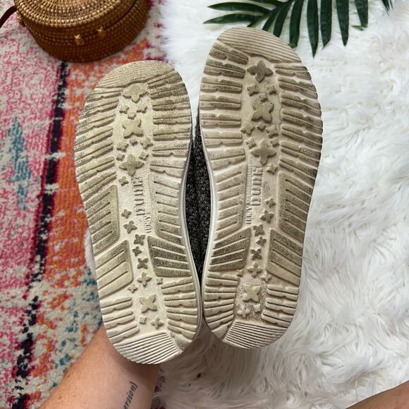 Hey Dude Faux Fur Trim Lining Britt Cocoa Shoes Ankle Boots Booties 7 Gray/Brown - Picture 8 of 9